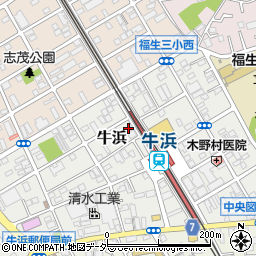 読売新聞　牛浜サービスセンター周辺の地図
