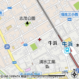 東京都福生市牛浜57周辺の地図