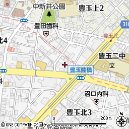 東京都練馬区豊玉北3丁目19周辺の地図