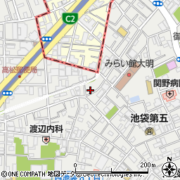 東京都豊島区池袋3丁目20-4周辺の地図