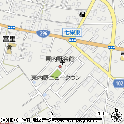 千葉県富里市七栄304-17周辺の地図