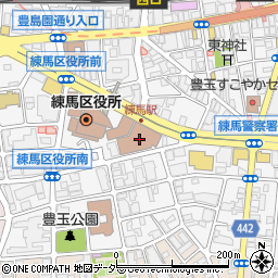 ゆうちょ銀行練馬店周辺の地図