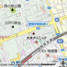 東京都江戸川区西小岩1丁目29周辺の地図
