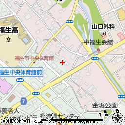 東京都福生市福生421周辺の地図