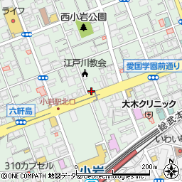 東京都江戸川区西小岩4丁目14-24周辺の地図