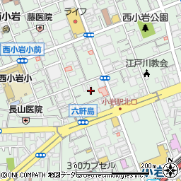 東京都江戸川区西小岩3丁目32周辺の地図