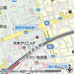 東京都江戸川区西小岩1丁目30周辺の地図