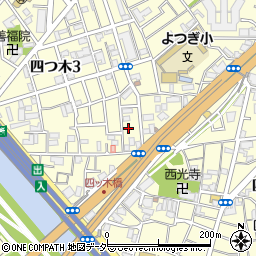 東京都葛飾区四つ木3丁目15-4周辺の地図