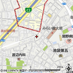 東京都豊島区池袋3丁目20-8周辺の地図