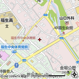 東京都福生市福生422-1周辺の地図