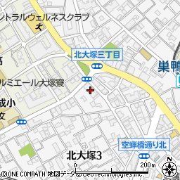 ローソンストア１００大塚北口店周辺の地図