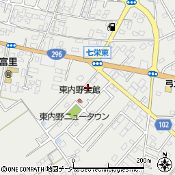 千葉県富里市七栄304-7周辺の地図