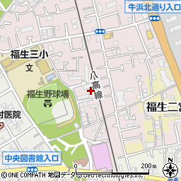 東京都福生市福生2435周辺の地図