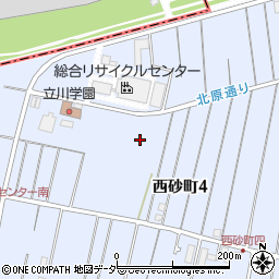 東京都立川市西砂町4丁目80周辺の地図