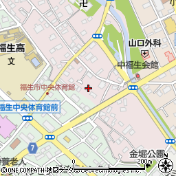 東京都福生市福生421-2周辺の地図