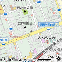 東京都江戸川区西小岩4丁目14-22周辺の地図