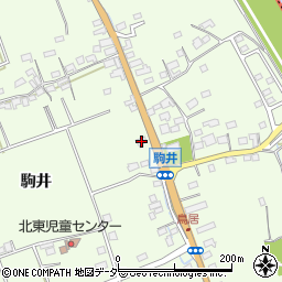 山梨県韮崎市藤井町駒井2592-1周辺の地図