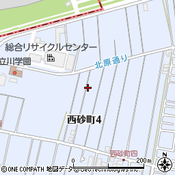 東京都立川市西砂町4丁目59周辺の地図