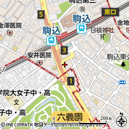 みずほ銀行駒込駅前 ＡＴＭ周辺の地図