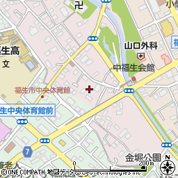 東京都福生市福生418-1周辺の地図