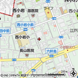 東京都江戸川区西小岩周辺の地図