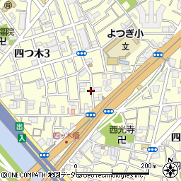 東京都葛飾区四つ木3丁目15周辺の地図