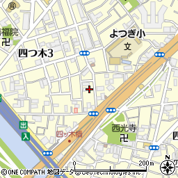 東京都葛飾区四つ木3丁目15-14周辺の地図