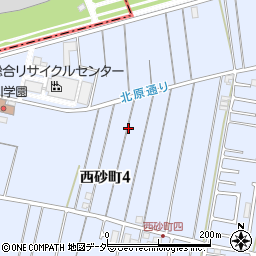 東京都立川市西砂町4丁目58周辺の地図