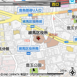 みずほ銀行練馬区役所 ＡＴＭ周辺の地図