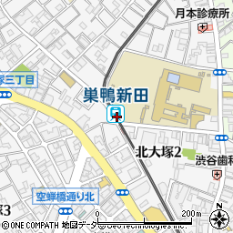 巣鴨新田駅周辺の地図