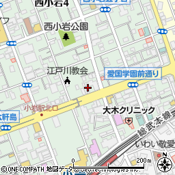 東京都江戸川区西小岩4丁目14-21周辺の地図