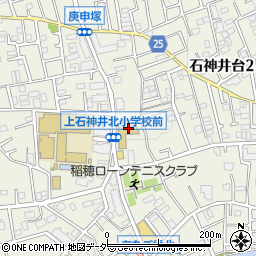 練馬区　石神井台児童館周辺の地図