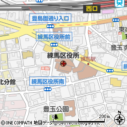 〒176-0000 東京都練馬区（以下に掲載がない場合）の地図