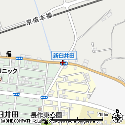 新臼井田周辺の地図