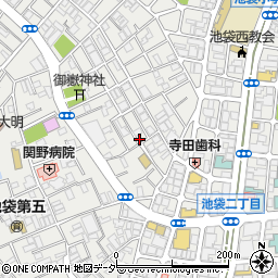 東京都豊島区池袋周辺の地図