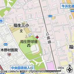 東京都福生市福生2431-2周辺の地図
