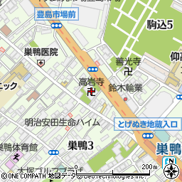高岩寺周辺の地図