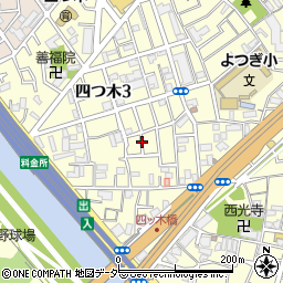 東京都葛飾区四つ木3丁目12周辺の地図