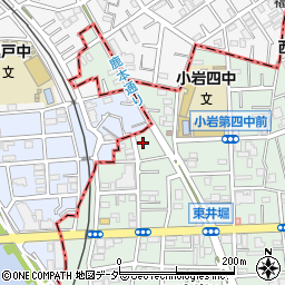 東京都江戸川区西小岩3丁目4周辺の地図