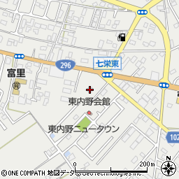 千葉県富里市七栄304周辺の地図