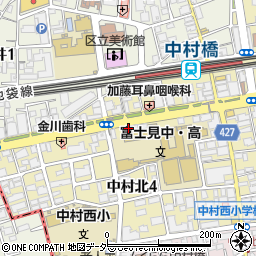 ステージファースト中村橋駅前アジールコート周辺の地図
