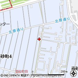 東京都立川市西砂町4丁目45周辺の地図