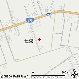 千葉県富里市七栄109周辺の地図