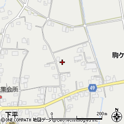 長野県駒ヶ根市下平周辺の地図