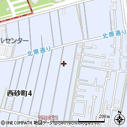 東京都立川市西砂町4丁目51周辺の地図