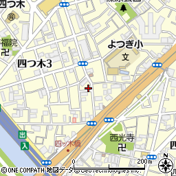 東京都葛飾区四つ木3丁目15-11周辺の地図