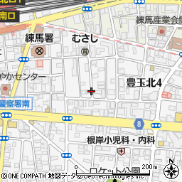 東京都練馬区豊玉北4丁目周辺の地図