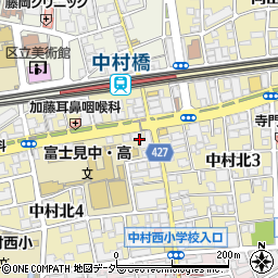 鳥梅葡酒 中村橋駅前店周辺の地図