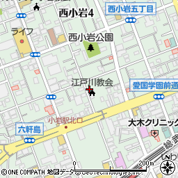 東京都江戸川区西小岩4丁目14-6周辺の地図