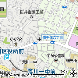 朝日信用金庫荒川南支店周辺の地図